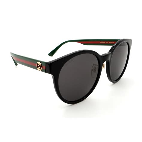 gucci sunglasses black with color on side|authentic gucci sunglasses unisex.